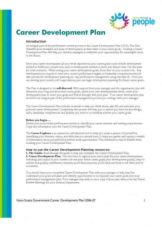 picture_Career Development Plan Examples Pdf 199387 | Career Development Plan Guide