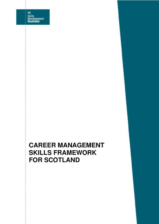 picture Career Development Plan Examples Pdf 198665 | Career Management Skills Framework Scotland