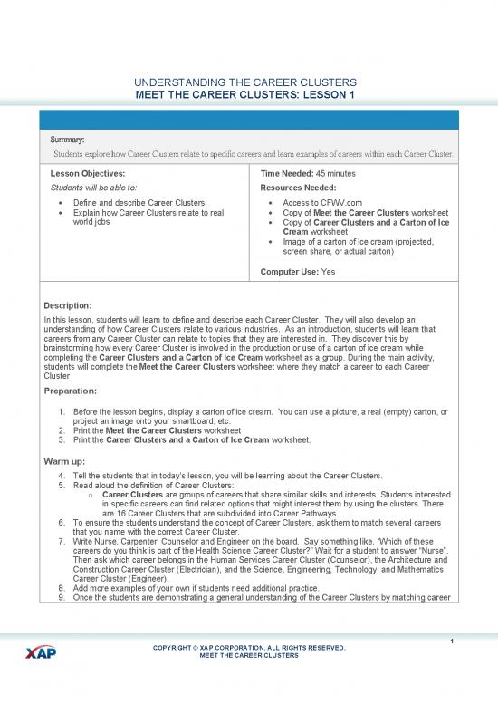 picture Career Pdf 199300 | Cfwv Career Cluster Lessons