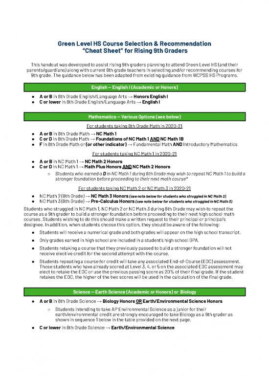 picture_Academic Pdf 198526 | Course Selection And Recommendation Cheat Sheet For Rising 9th Graders