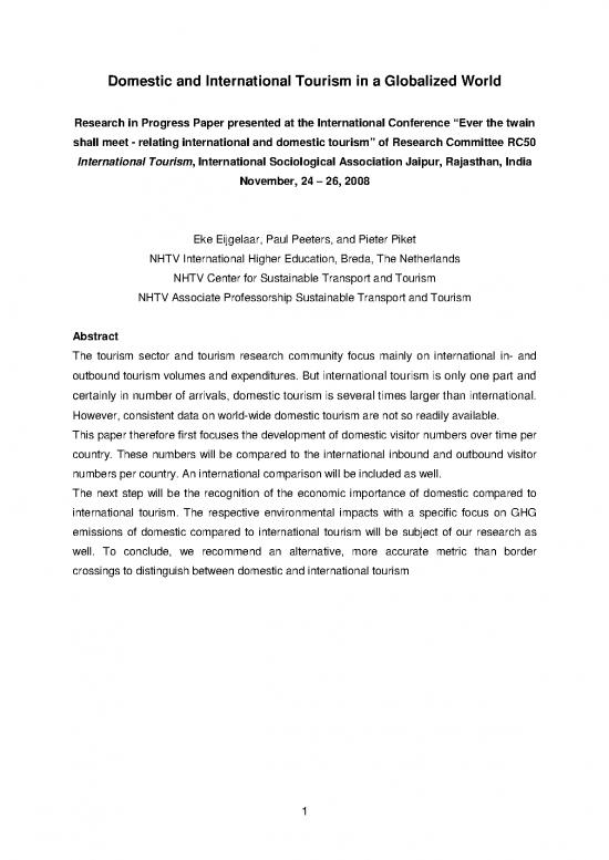 picture_Tourism Pdf 200416 | Domestic And International Tourism In A Globalized Worlpdf
