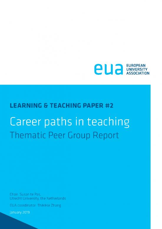 picture Career Pdf 198990 | Eua Tpg Report 2   Career Paths In Teaching