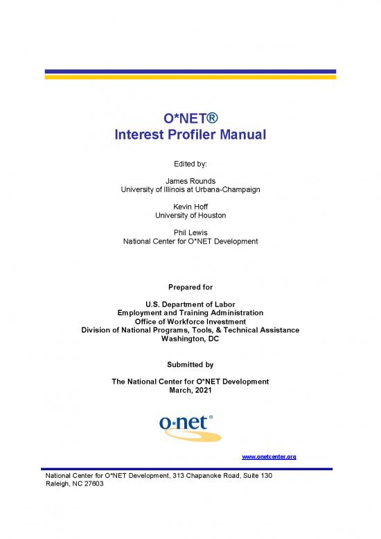 picture Onet Interest Profiler Pdf 199599 | Ip Manual