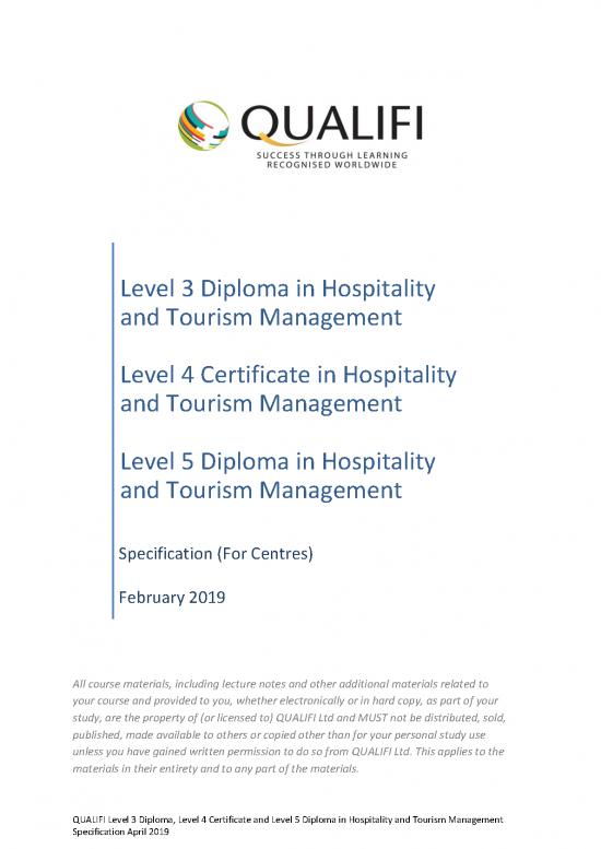 picture_Tourism Pdf 200067 | Level 3 4 5 Hospitality And Tourism Specification April 2019