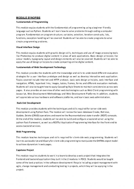 picture1_Principles Of Programming Pdf 198302 | Module Synopsis   Nvwp Pdf