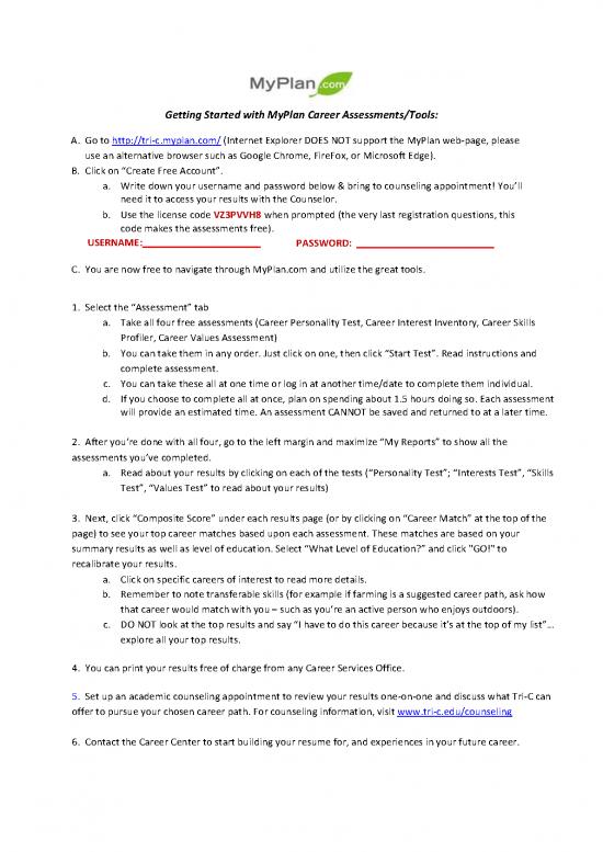 picture Career Pdf 199733 | Myplanassessmentguide Aug2022 23 Pdf