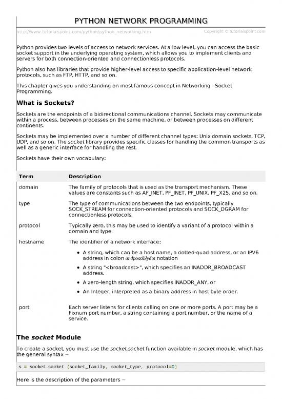 picture_Python Network Programming Pdf 198412 | Python Networking