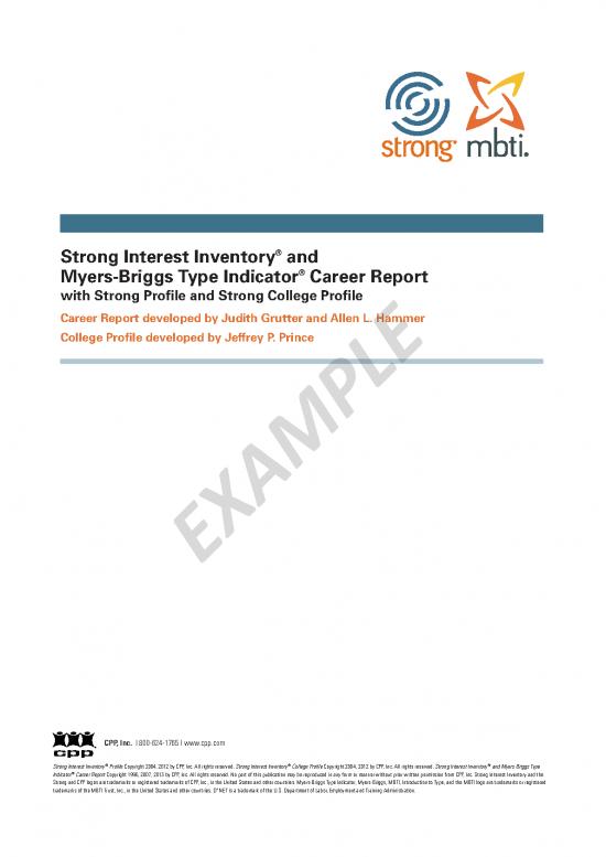 picture_Career Pdf 199246 | Strong Mbti Example Report