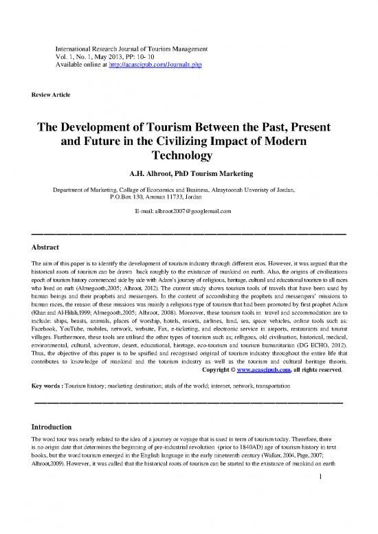 picture1_Marketing In Tourism Pdf 199810 | The Development Of Tourism
