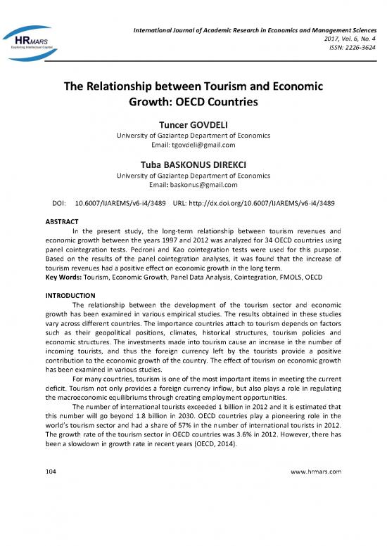 picture_Tourism Pdf 200530 | The Relationship Between Tourism And Economic Growth Oecd Countries1