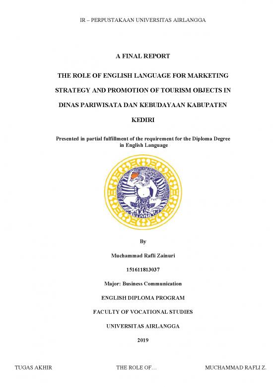 picture1_Marketing In Tourism Pdf 200095 | Title Page