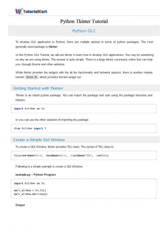 picture_Python Gui Pdf 198399 | Tkinter