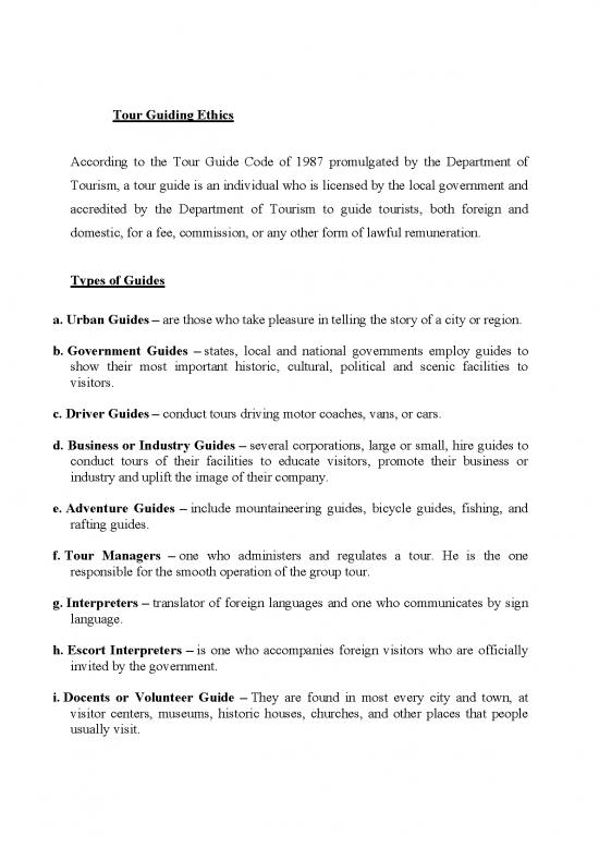 picture_Tourism Pdf 200256 | Tour Guide Ethics   E Content 01 05