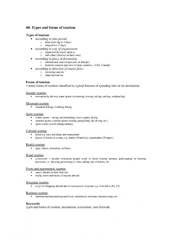 picture1_Tourism Pdf 200402 | Types And Forms Of Tourism