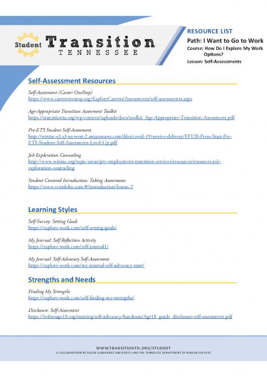picture_Career Pdf 199185 | Work Path Self Assessments Resource List