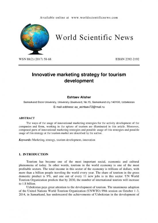 picture1_Marketing In Tourism Pdf 200453 | Wsn 882 2017 58 68