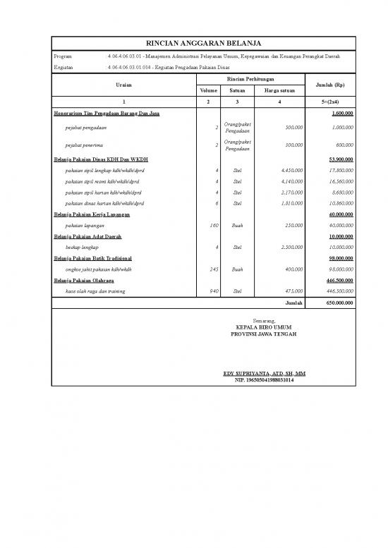 picture Manajemen Pdf 20386 | 1572507145471  014   Kegiatan Pengadaan Pakaian Dinas   Rab