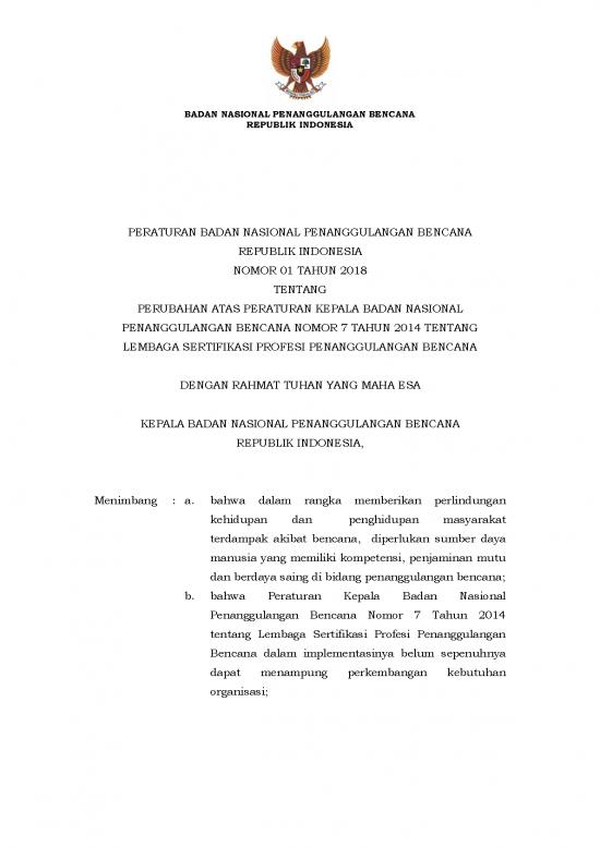 picture_Uu Ketenagakerjaan Pdf 19211 | 1769f87439dd94535b7d074b5c75a54b Perban 1 Tahun 2018 Tentang Perubahan Atas Perka 7 Tahun 2014 Tentang Lembaga Sertifikasi Profesi Penanggulangan Bencana
