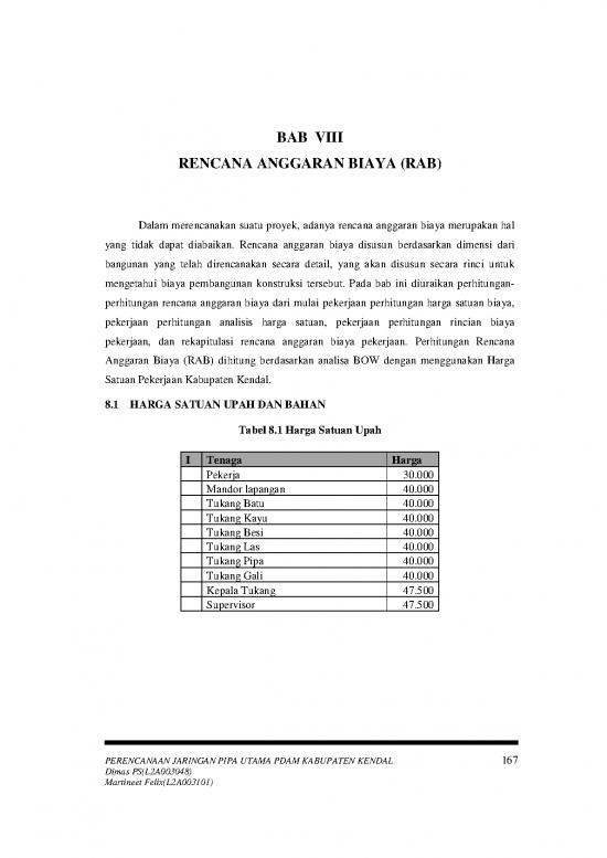 picture File Rab - Rencana Anggaran Biaya Id 20317 | 1964 Chapter Viii