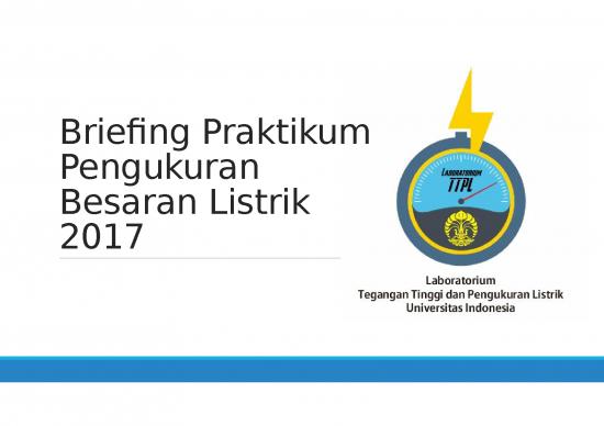 picture_Briefing Praktikum Pengukuran Besaran Listrik 2017 1