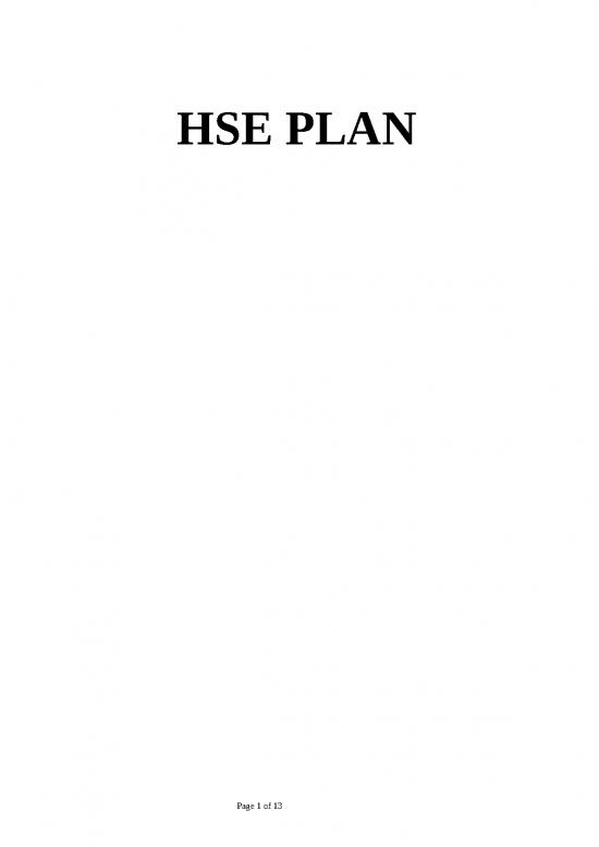 picture_Contoh Hse Plan Manufaktur | File - Hse Plan Id 18498