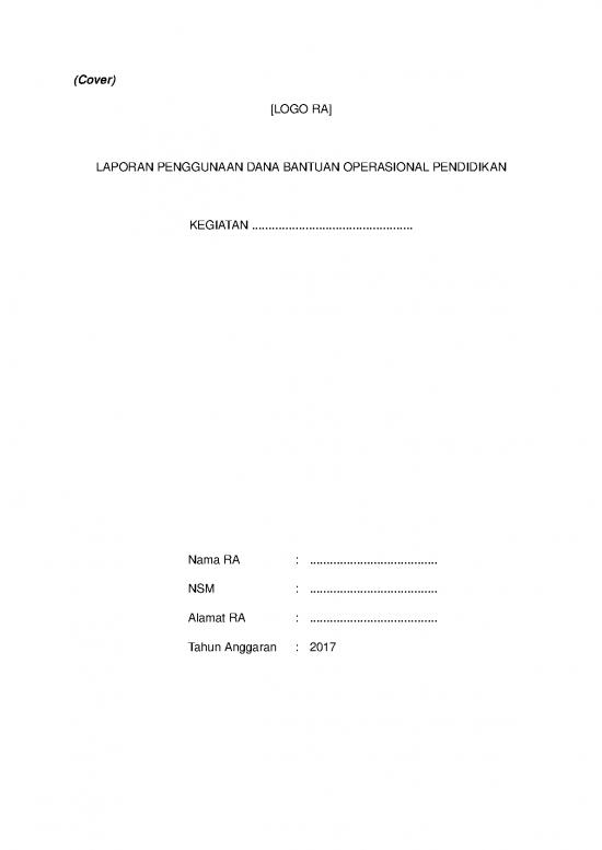 picture Laporan Doc 18621 | Contoh Kerangka Dasar Laporan Kegiatan Ra 2017