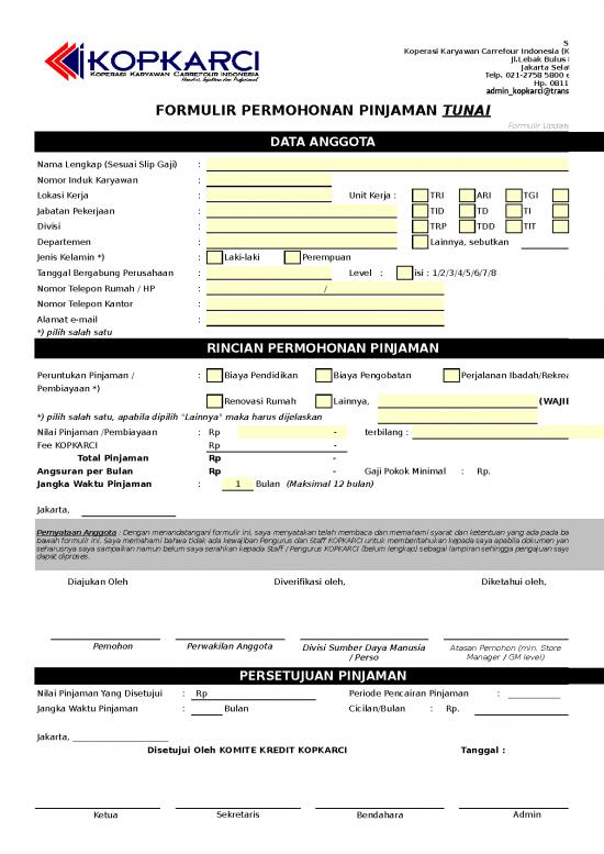 picture File - Slip Gaji Id 20471 | Form Permohonan Pinjaman