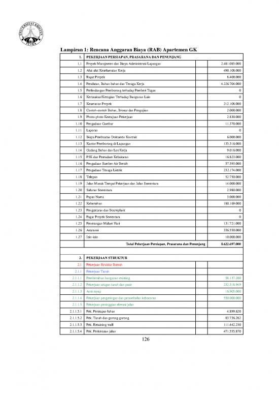 picture File Rab - Rencana Anggaran Biaya Id 20188 | Jiunkpe Ns S1 2010 21404008 18043 Apartemen Appendices