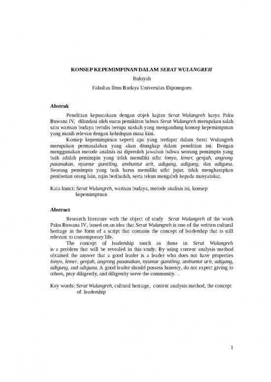 picture_Contoh Metode Penelitian 19701 | Konsep Kepemimpinan Dalam Serat Wulangreh