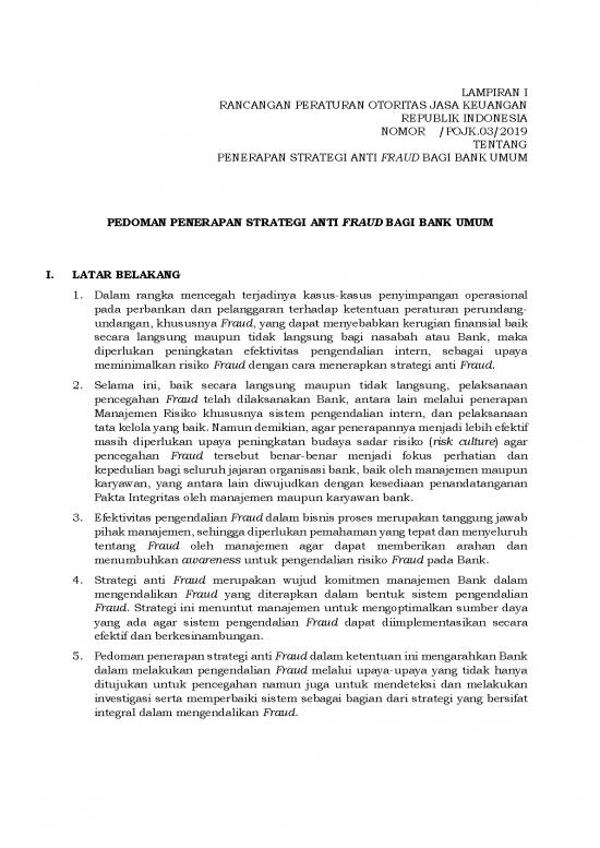 picture Manajemen Pdf 19836 | Lampiran 1   Pedoman Strategi Anti Fraud Bagi Bank Umum