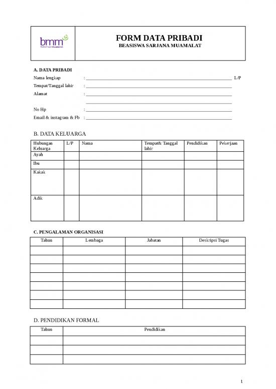 picture1_File - Surat Keterangan Id 19880 | Lampiran 3 Form Data Pribadi Beasiswa Sarjana Muamalat Tahun 2019