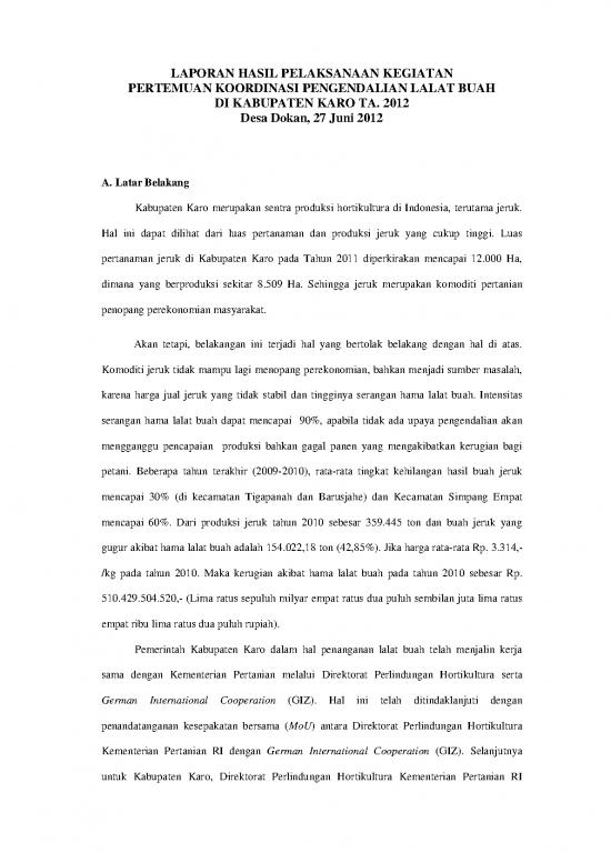 picture Laporanhasilpelaksanaankegiatankoordinasipengendalianlalatbuah2012 | File - Laporan Kegiatan Id 18674