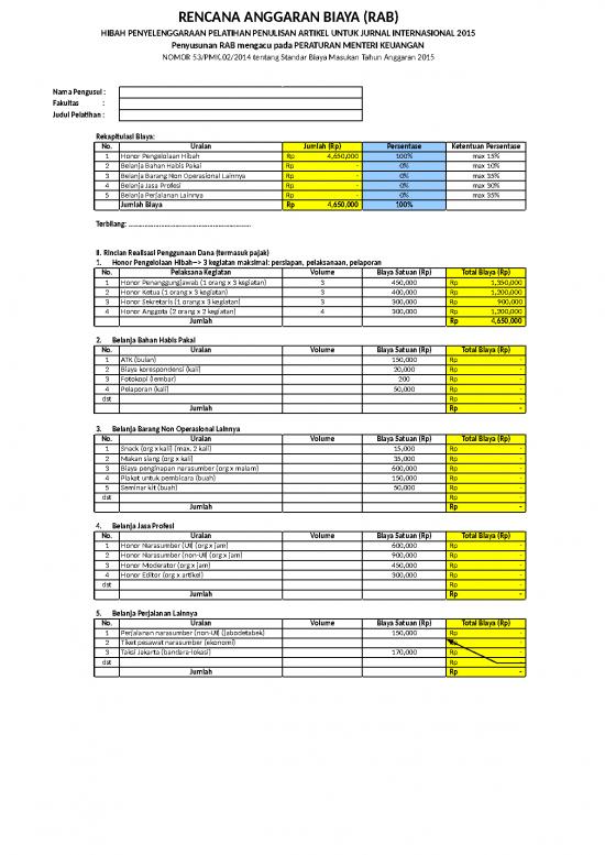 picture File Rab - Rencana Anggaran Biaya Id 20771 | Nama Fak Rabrevisi