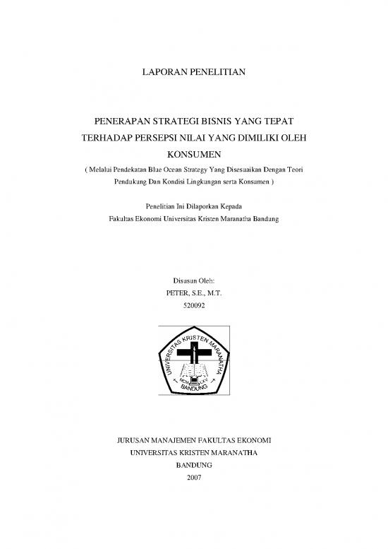 picture Penerapan Strategi Bisnis Yang Tepat Terhadap Persepsi Nilai Yang Dimiliki Oleh Konsumen | File - Laporan Penelitian Id 19104