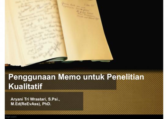 picture_Penggunaan Memo Dalam Penelitian Kualitatif | File Contoh - Memo