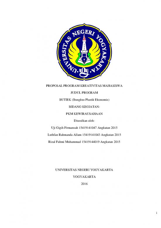 picture Contoh Pembuatan Rab 20849 | Proposal Pkm Lolos Didanai Dikti