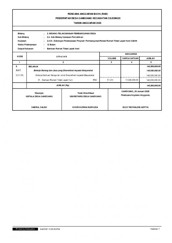 picture File Rab - Rencana Anggaran Biaya Id 20375 | Rab Bankab 2020 (1)