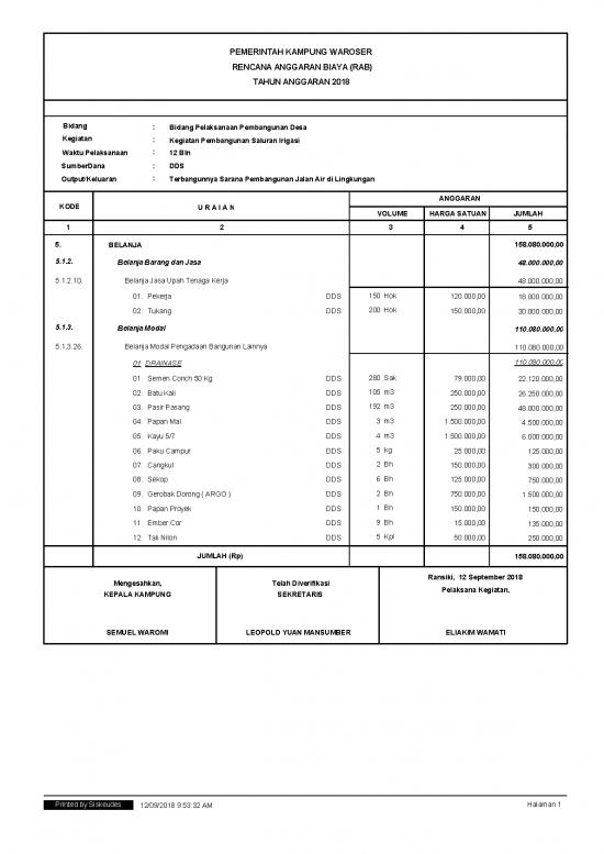 picture File Rab - Rencana Anggaran Biaya Id 20966 | Rab Dds