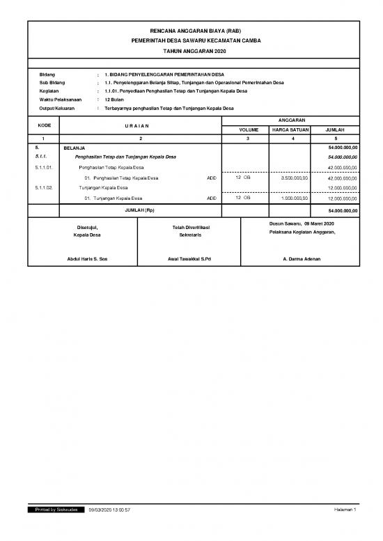 picture File Rab - Rencana Anggaran Biaya Id 20530 | Sawaru