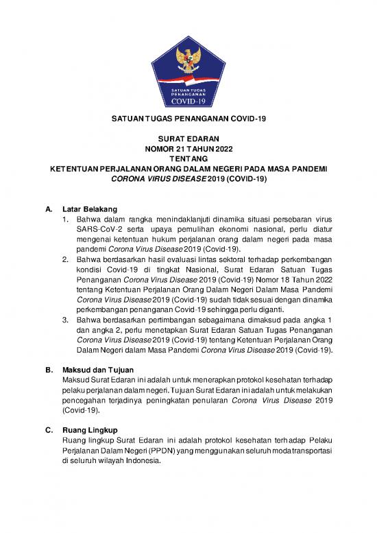 picture_Hukum Pdf 18741 | Se Satgas Covid 19 N 21 Tahun 2022 Tentang Ppdn Pada Masa Pandemi Covid 19