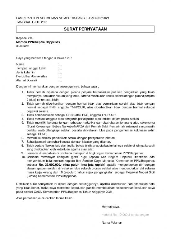 picture File - Surat Pernyataan Id 19367 | Surat Pernyataan Cpns