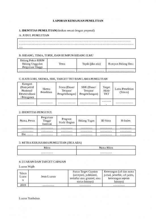 picture Template Laporan Kemajuan 1 | File - Laporan Penelitian Id 18877