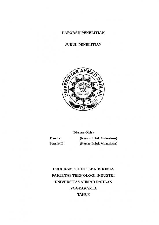 picture Template Penulisan Penelitian 2020 1 | File - Laporan Penelitian Id 18848