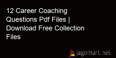 picture 12 Career Coaching Questions Pdf Files | Download Free Collection Files