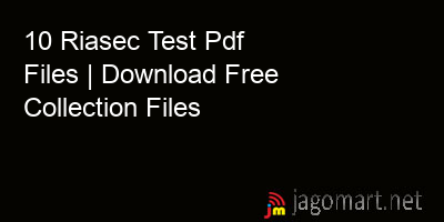 picture 10 Riasec Test Pdf Files | Download Free Collection Files