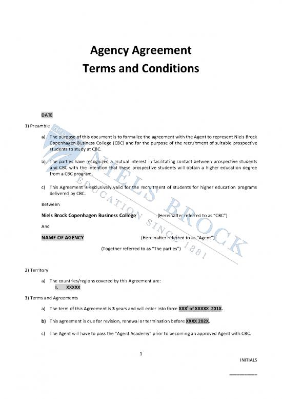 picture_Agreement Sample 201458 | 2018 2021 Agency Agreement