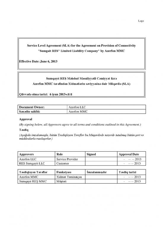 picture_Agreement Sample 203011 | 2 Extract From Sla