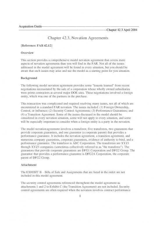 picture_Agreement Sample 202740 | 3 Novation Agreements