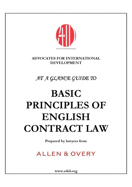 picture1_Agreement Contract Sample 202335 | A4id English Contract Law At A Glance