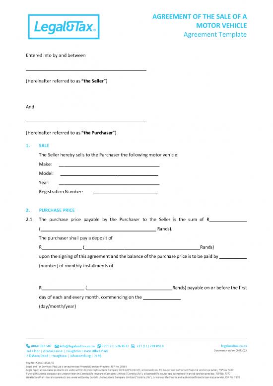 picture_Agreement Sample 203157 | Agreement For The Sale Of A Motor Vehicle 2022 11 24 110328 Jrbu